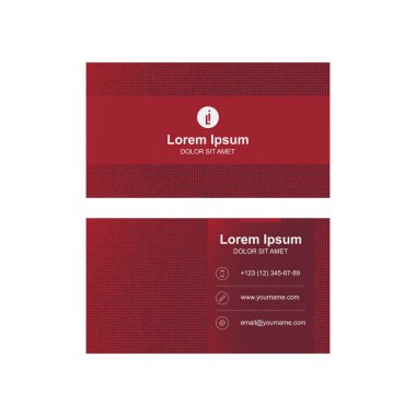 İş grafikleri için modern bir kartvizit şablonu.