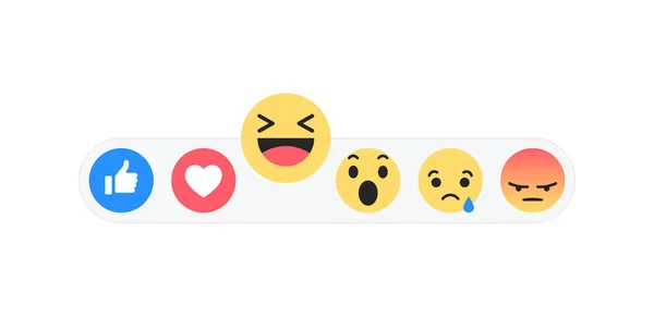 Definir emoji como ícone social . —  Vetores de Stock