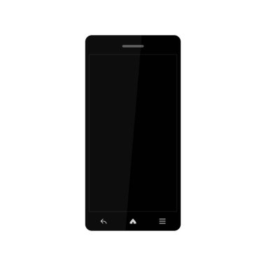 Siyah modern smartphone ile a büyük göstermek.