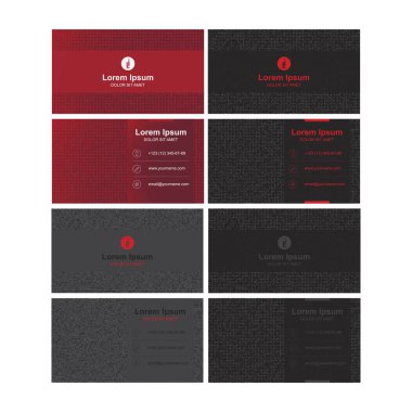 İş grafikleri için modern bir kartvizit şablonu.