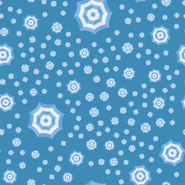 Parapluie de plage sans couture. Illustration vectorielle plate EPS 10 — Image vectorielle