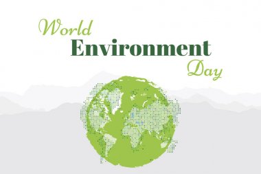 Afiş dünya çevre günü.