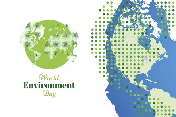 Banner giornata mondiale dell'ambiente . — Vettoriale Stock