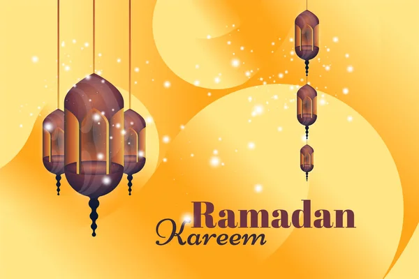 Ramadan Kareem cartão de saudação. — Vetor de Stock