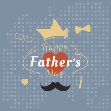 Mutlu Babalar günü. Festival tebrik afiş.