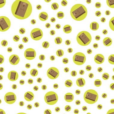 Seamless modeli, beyaz bir arka plan üzerinde set Çantalar.