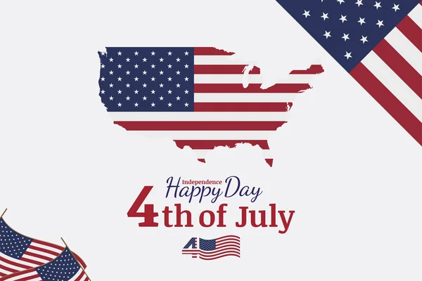 Ünnepeld boldog 4th-ból július - függetlenség napja. — Stock Vector