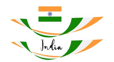 Hint bayrak. Düz vektör çizim Eps 10