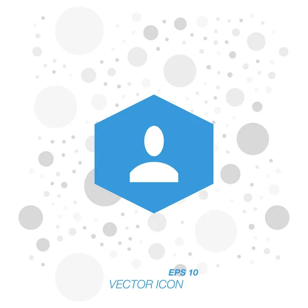 Icono Avatar en estilo plano aislado sobre fondo blanco . — Vector de stock