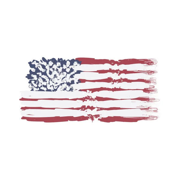 United States of America decorative Flag. — Stock Vector