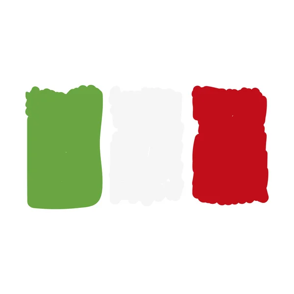 Bandiera decorativa italiana . — Vettoriale Stock