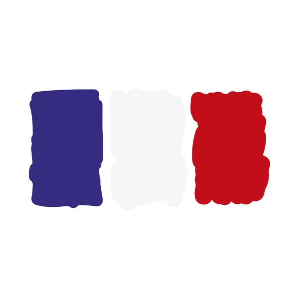 Bandera decorativa Francia . — Vector de stock