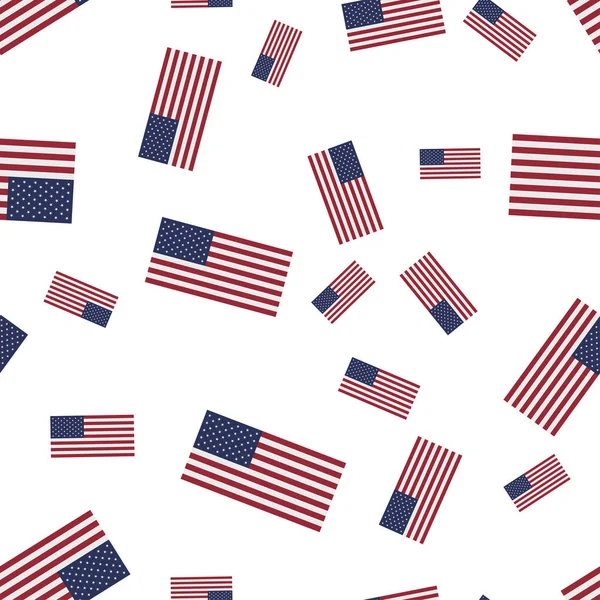 États-Unis d'Amérique motif sans couture avec drapeau . — Image vectorielle