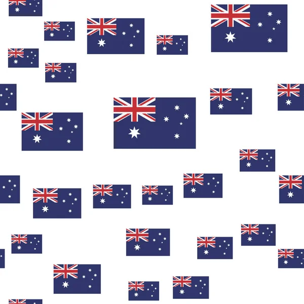 Australian seamless pattern with Flag. — Stock Vector