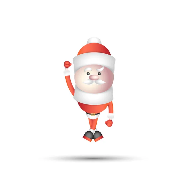 Père Noël isolé sur fond blanc. — Image vectorielle