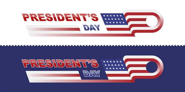 Happy Presidents Day of USA. — Stock Vector