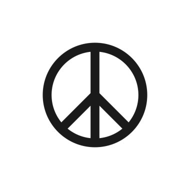 Barış sembolü. Web sitesi için vektör web simgesi. Düz vektör illüstrasyonu Eps 10