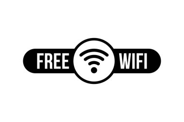 Free Wifi Zone Icon. Flat vector illustration EPS10