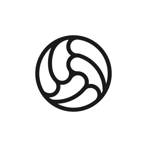 Icona del pallone da calcio per il gioco sportivo. Icona web vettoriale per sito web. Illustrazione vettoriale piatta EPS 10 — Vettoriale Stock