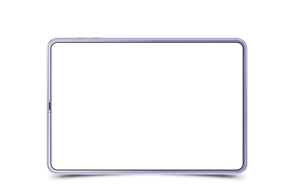 Tableta realista simulada sobre fondo blanco. Ilustración vectorial plana EPS 10 — Archivo Imágenes Vectoriales
