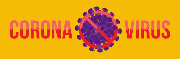Chine Agent Pathogène Coronavirus Respiratoire Avec Stop Signe Propagation Grippe — Image vectorielle