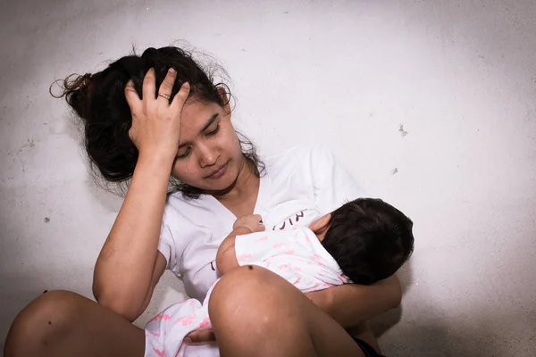 Adolescente problema concetto, Problema sociale, Teen donne stress, Teen h — Foto Stock