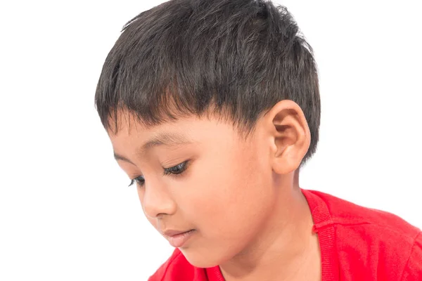 Closeup de fata asiatic băiețel — Fotografie, imagine de stoc