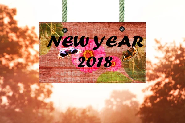 Año Nuevo 2018, concepto — Foto de Stock