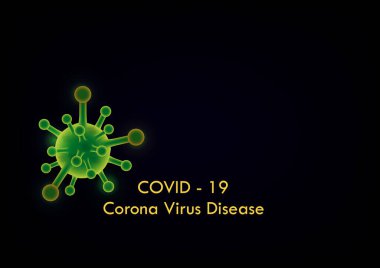 Virüs modeli COVID-19 enfeksiyon tıbbi illüstrasyon