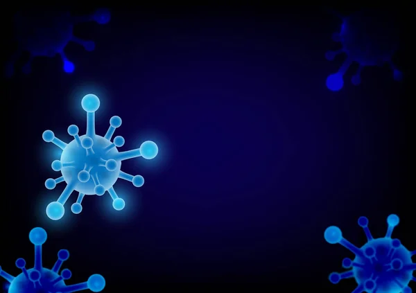 Modello Virus Covid Infezione Virus Influenzale Illustrazione Medica — Foto Stock