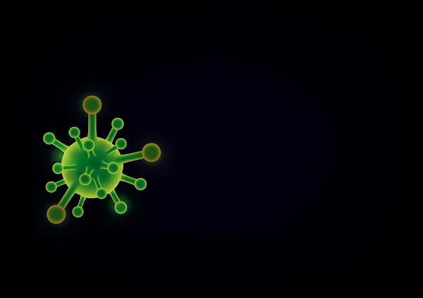 Вірусна Модель Інфекції Covid Медична Ілюстрація — стокове фото