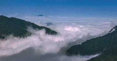 Bir Hehuanshan National Forest Park bulutlar deniz