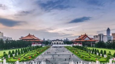 Ünlü Chiang Kai-Shek Memorial Hall. Özgürlük Meydanı, Taipei, Tayvan