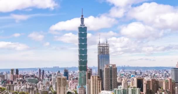 Cify de Taipei, Taiwán — Vídeo de stock