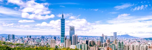 Taipei City gündoğumu, panoramik