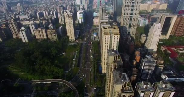 Luchtfoto van de groene Reef, Taiwan (Lao Mei groene rock) — Stockvideo