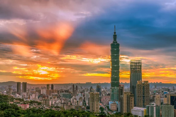 Antena Cidade Taipei Taiwan — Fotografia de Stock