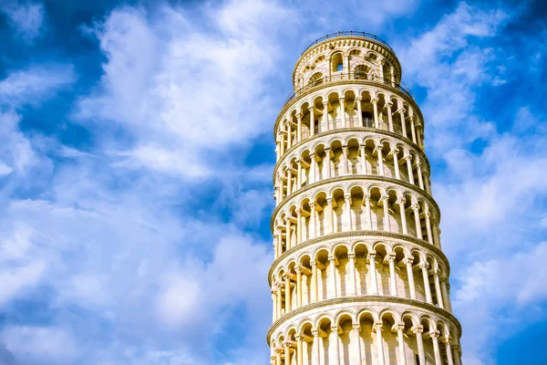 Talya Pisa Eğik Bir Kule — Stok fotoğraf