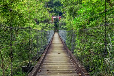 Taroko Gorge ve Hiking Trail Jhuilu eski Trail Taroko Milli Parkı'nda