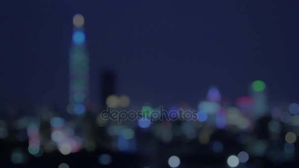 Foto aerea della città di Taipei, Taiwan — Video Stock