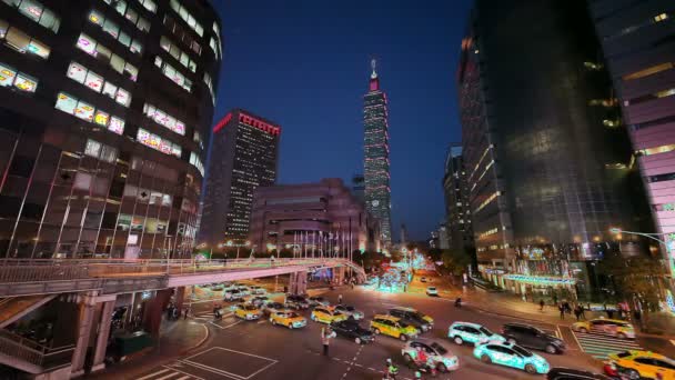 Taipei Torre Bela Vista Taipei 101 — Vídeo de Stock
