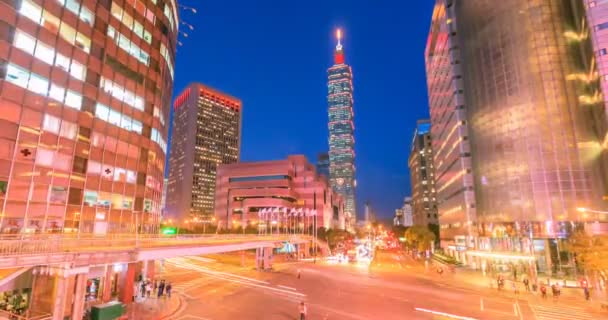 Vista Aérea Paisagem Urbana Taipei — Vídeo de Stock