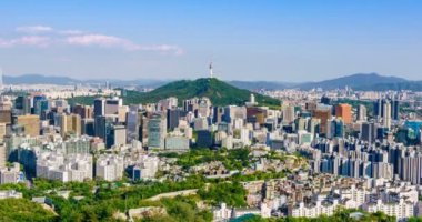 Seul şehir merkezinin hava manzarası, Güney Kore