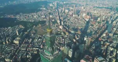 Hava manzarası, Taipei şehir manzarası. Seyahat