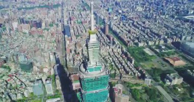 Hava manzarası, Taipei şehir manzarası. Seyahat