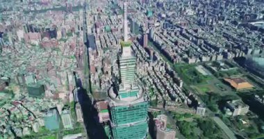 Hava manzarası, Taipei şehir manzarası. Seyahat