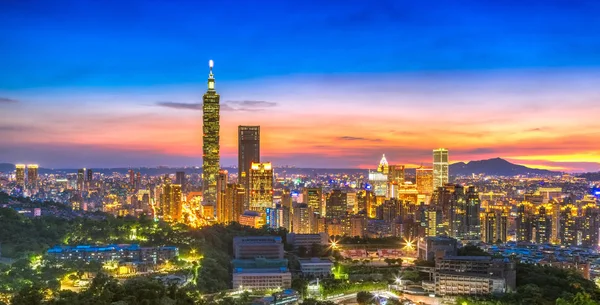 Antenne Der Stadt Taipeh Taiwan — Stockfoto
