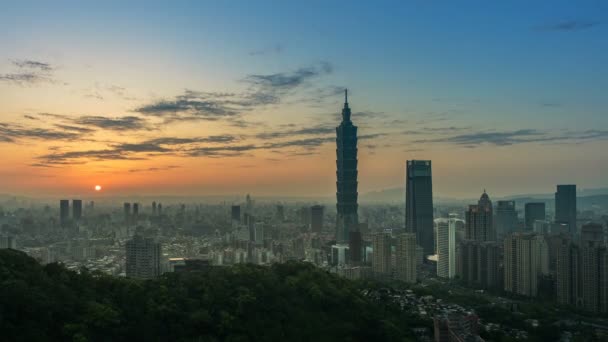 City Taipei Tayvan — Stok video