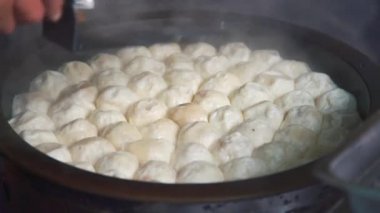 Çin tencere Vegan buns kızarmış