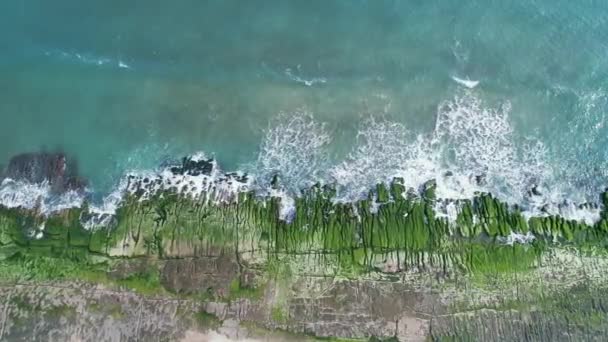 Vue Aérienne Récif Vert Lao Mei Par Une Journée Ensoleillée — Video